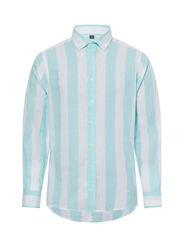 Nils Sundström Hemd in mint weiß - 0010