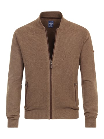 Redmond Strickjacke Basic in Braun