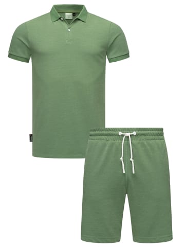 ragwear Poloshirt Set Porpi in Dusty Green