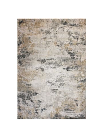 KADIMA DESIGN Waschbarer Teppich Abstrakt, Wohnzimmer schmutzabweisend in Gelb-Natur