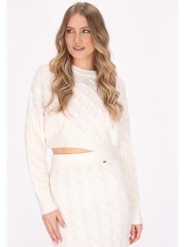 DreiMaster Damen Pullover in Wollweiss