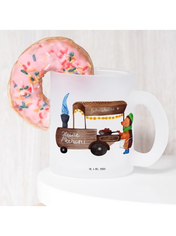 Mr. & Mrs. Panda Teetasse Glas Igel Maronen ohne Spruch in Transparent