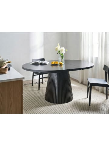 Beliani Esszimmertisch MOORE in Schwarz - (W) 120 x (H) 76 x (L) 120 cm