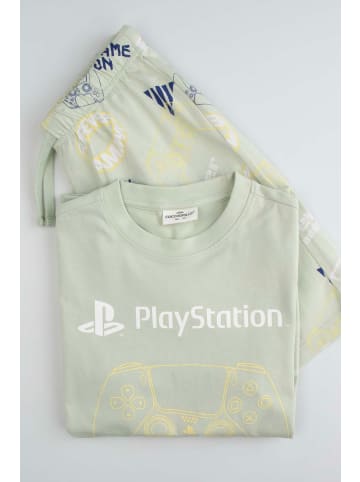 Coccodrillo Jungenpyjama in grün