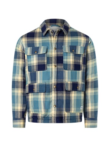 Black Diamond M RIDGEFIELD SHERPA FLANNEL SHIRT JACKET in Blau