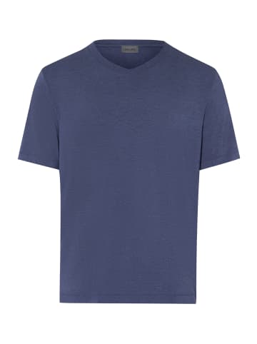 Hanro V-Shirt Casuals in slate blue melange