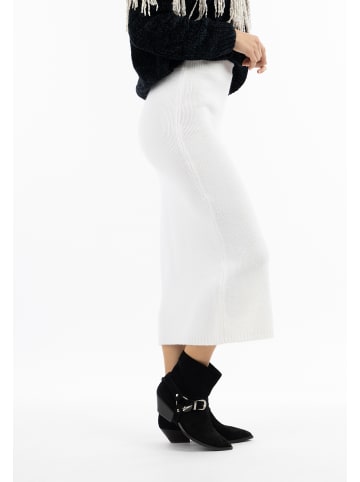 IZIA Damen Strickrock in Weiss