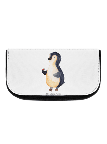 Mr. & Mrs. Panda Kosmetiktasche Pinguin Marienkäfer ohne Spruch in Weiß