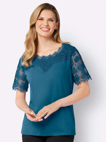 Sieh an! Spitzenshirt in topas