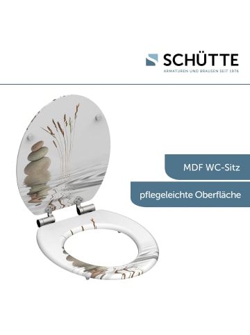 Schütte MDF WC Sitz BALANCE mit Absenkautomatik - (L) 45 x (B) 37 x (H) 5 cm