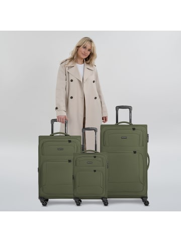 Smartbox Edition 04 4 Rollen Kofferset 3-teilig mit Dehnfalte in slate-green