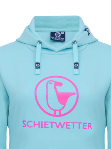SCHIETWETTER Hoodie "Schietwetter" in mint-pink