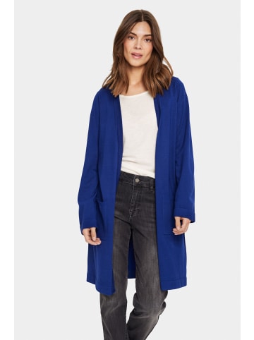 SAINT TROPEZ Strickjacke KilaSZ Lockere Passform in Midnight Sail