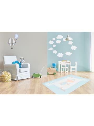 Arte Espina Wohnzimmer Teppich – Kurzflorteppich Bambini 125 in mint - rechteckig