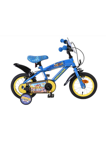Volare Kinderfahrrad Rubble & Crew 12 Zoll, ohne  Rücktrittbremse in blau