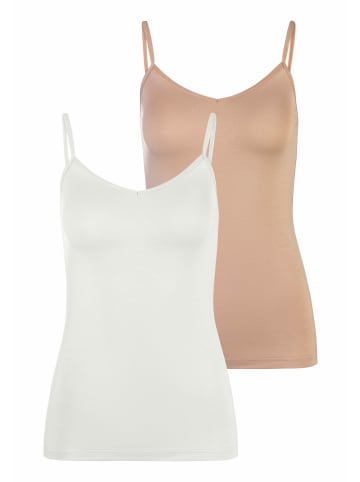 LASCANA Unterhemd in sand, creme