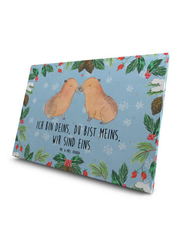 Mr. & Mrs. Panda Advents-Teekalender Capybara Liebe mit Spruch in Eisblau