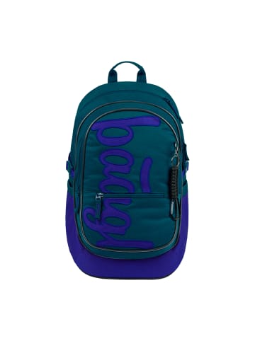 BAAGL 5-tlg. Set: Schulrucksack Core in Violett Logo Blau