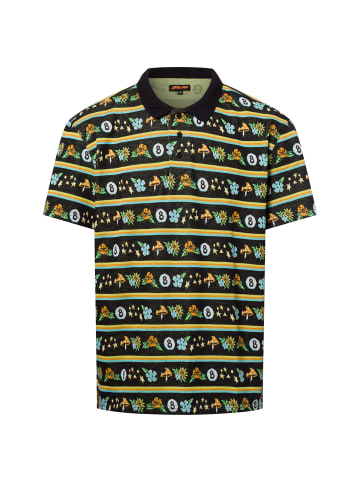 Santa Cruz Poloshirt Winkowski Trip Stripe in schwarz gelb - 0001