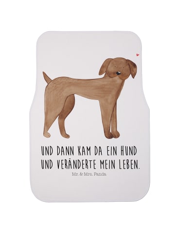 Mr. & Mrs. Panda Fahrer Autofußmatte Hund Dogge mit Spruch in Weiß