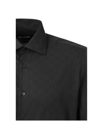 Karl Lagerfeld Langarmhemd 605000 in schwarz
