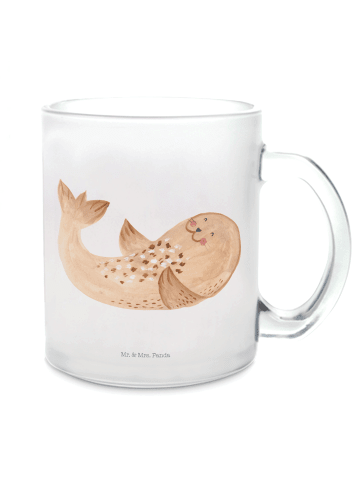 Mr. & Mrs. Panda Teetasse Robbe Liegen ohne Spruch in Transparent