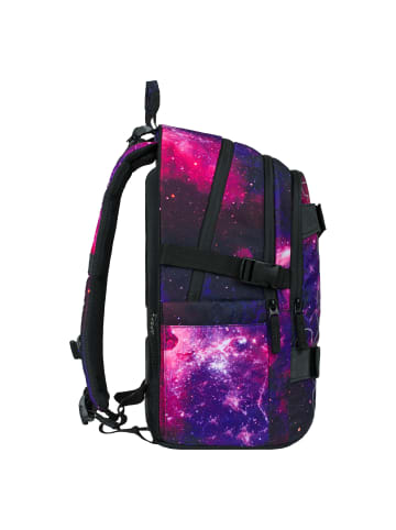 BAAGL 5-tlg. Set: Schulrucksack Skate in Weiß Galaxy