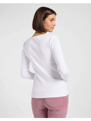Lee Langarmshirt Ls Square in Bright White
