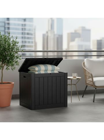 Gartenbox in Schwarz - (B)56 x (H)53 x (T)43 cm