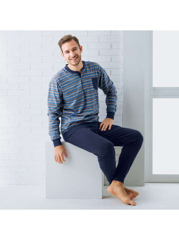 REDBEST Single-Jersey Schlafanzug in hellblau