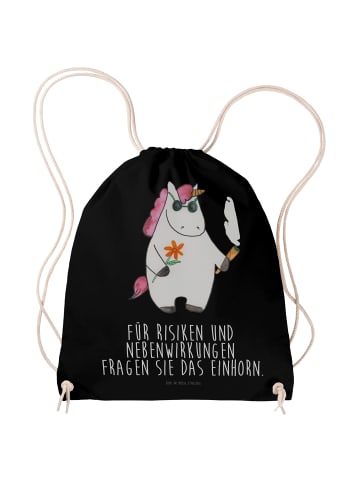 Mr. & Mrs. Panda Sportbeutel Einhorn Woodstock mit Spruch in Schwarz