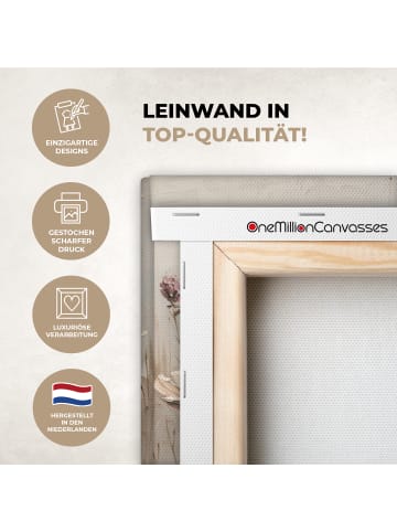 MuchoWow Leinwand Bilder Blumenfeld