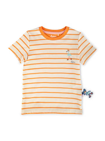 Sigikid T-Shirt Wild Flamingo in creme/orange