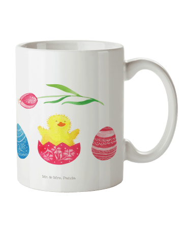 Mr. & Mrs. Panda Kindertasse Küken Schlüpfen ohne Spruch in Weiß