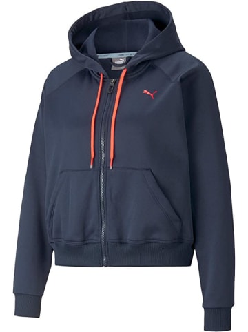 Puma Jacke Train PWR Fleece Full Zip 06 in Dunkelblau