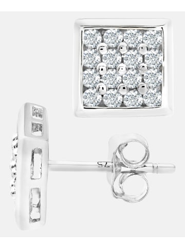 Diamant L'éternel Ohrstecker aus 375 Weißgold mit Diamant