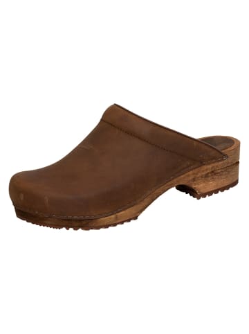 Sanita Clogs in antique braun