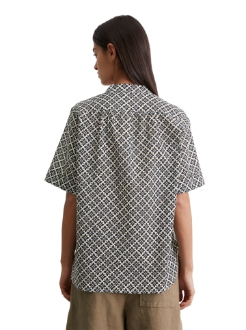 Marc O'Polo Gemusterte Tunika-Bluse regular in multi/ white cotton