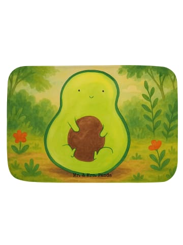 Mr. & Mrs. Panda Badteppich Avocado Kern Design ohne Spruch in Weiß