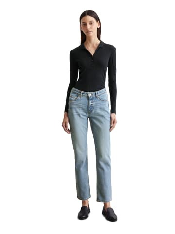 Marc O'Polo Jeans Model Linde straight cropped in Essential mid blue wash
