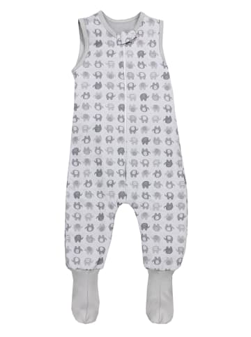 TupTam Baby Winter Schlafsack mit Beinen und Füßen in dunkelgrau