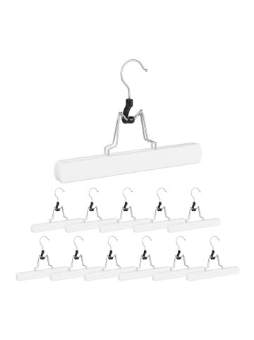 relaxdays 84x Hosenspanner in Weiß - (B)25 x (H)17 x (T)2,3 cm