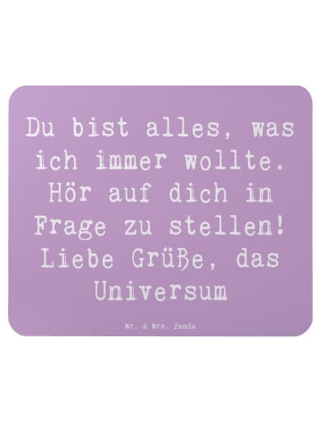 Mr. & Mrs. Panda Mousepad Spruch Hoffnung und Selbstliebe mit Sp... in Lavendeltraum