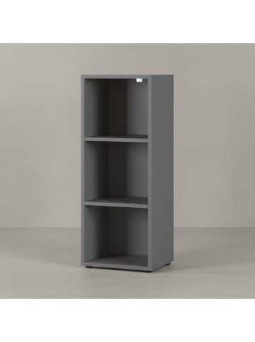 KADIMA DESIGN Aktenregal Universal schmal Graphit, 3 Ordnerhöhen, Büroregal Standregal