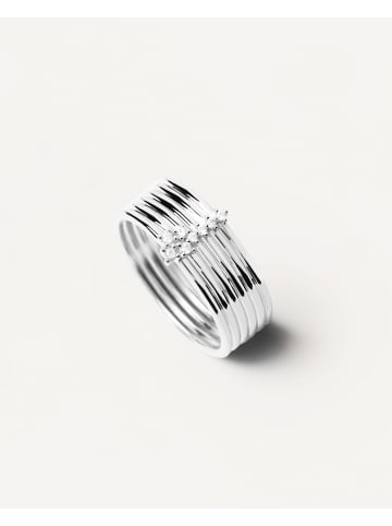 PDPAOLA Ring Layered Rings in silber