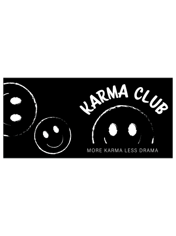 United Labels Karma Tasse - Karma Club aus Keramik 320ml in schwarz