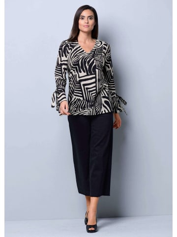 Alba Moda Bluse mit Bindeband am Ärmel in beige