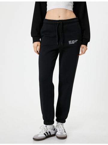 KOTON Sweathose in Schwarz