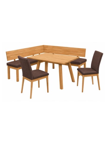 58 aufm Kessel ECKBANKGRUPPE Modern Danny 3 für 7 Personen Massivholz Kernbuche/Grau