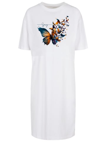 F4NT4STIC Oversized Kleid Schmetterling Frühlings Oversize Kleid in weiß